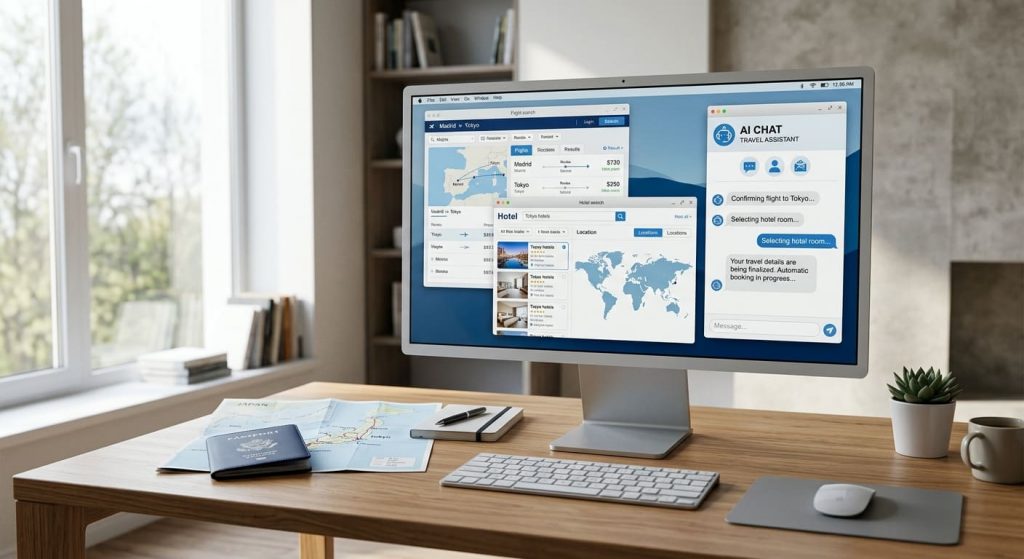 IA agéntica en agencias de viajes: cuando la inteligencia artificial deja de recomendar y empieza a reservar