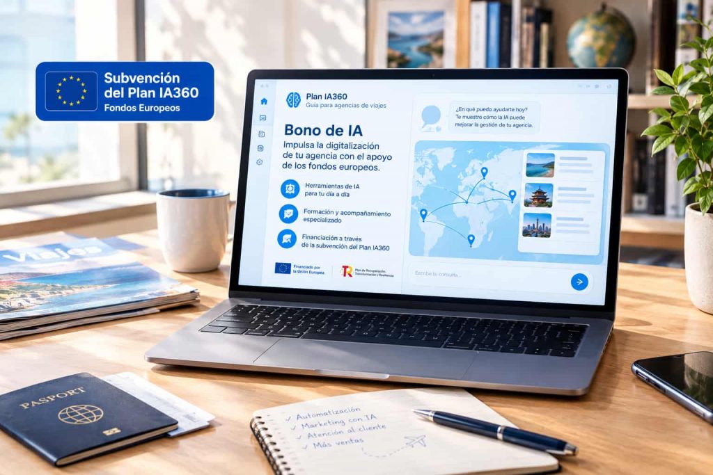 Bono de IA del Plan IA360: guía para agencias de viajes